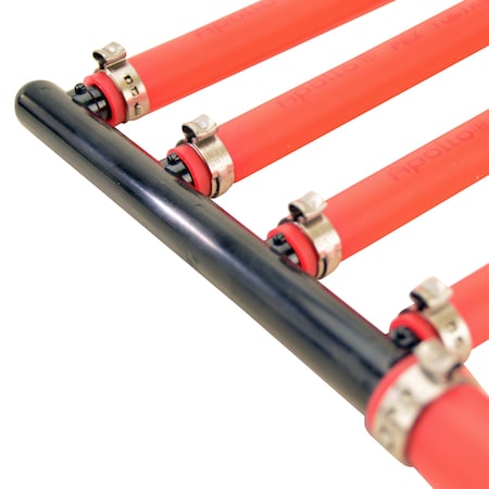 Apollo 3/4 in. Barb Inlets x 1/2 in. Barb 4-Port PEX Closed Plastic Manifold PXPA4PTC